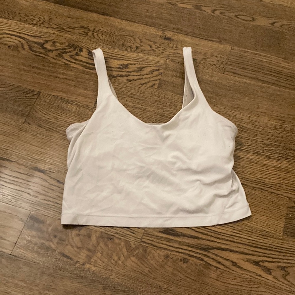 White lululemon align tank size 6